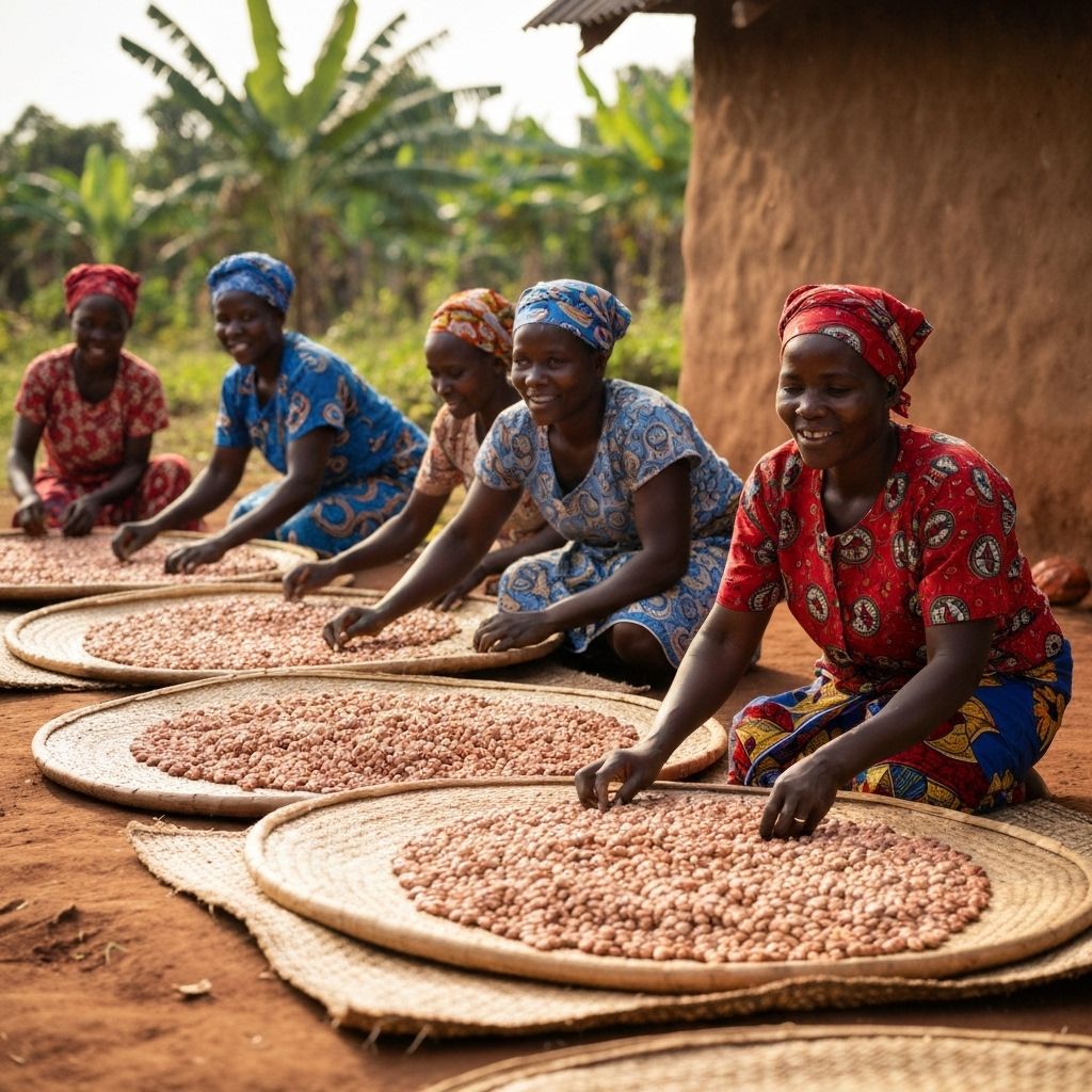 Cocoa drying process